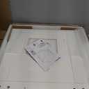 Amazon Basics Cat Litter Box Enclosure, Furniture-Style Cabinet with Drawer and Shelves, Hidden Cat Litter Box, White