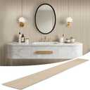 LARWORKS WPC Slat Wall Panels 8 Pack 96" x 8.2", Waterproof Fluted Wall Paneling, Accent 3D Wall Panel for Wall Decor, Bathroom, Bedroom, Office - Widen Low Grille Oak (Cover Approx.44 sq.ft)