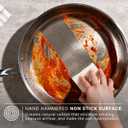 siraat Titanium Hammered Wok Pan Pro, PFAS Free Frying Pan 11"