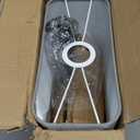 Lakumu Bedside Touch Control Table Lamps with Dual USB Charging Ports 1 AC Outlet, 3 Way Dimmable Modern Nightstand Lamp with Grey Fabric Shade, Desk Lamp for Bedroom Living Room with 5000K LED Bulb (Gray)