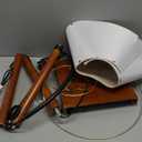 63" Floor Lamp for Living Room with Foot Switch Wood Standing Lamp Tall Lamp Mid Century Modern Arc Floor Lamps for Bedroom Office Industrial Reading