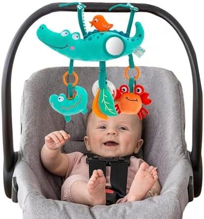 Pau1Hami1ton Baby Stroller Arch Toys, Car Seat Toys,Bouncer Toy Bar/Mobile for Bassinet,Adjustable Baby Hanging Toys Fit for Crib Bed,Stroller,Car Seat.S-19(Crocodile)