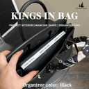 KINGS IN BAG Purse Pillow for Birkin 40, Smooth Satin Fabric & Memory Foam Inner, Durable & Lightweight Structure Support (Black, BK40)