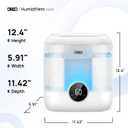 DREO Humidifiers for Bedroom, 6L Easy to Fill & Clean, 60H Runtime for Large room, 28 dB Quiet Cool Mist Air Humidifier for Plant, Baby Nursery, Home, Indoor, Night Light, Precise Humidity Control