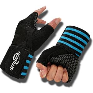 Workout Gloves for Men and Women,Gym Gloves for Weight Lifting with Wrist Support,Exercise,Rock Climbing, Biking,Training,Fitness,Pull up,Fingerless, Breathable and Snug fit