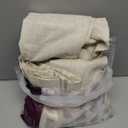 jinchan Pinch Pleated Linen Blend Curtains 54 Inch 2 Panels Light Filtering Modern Farmhouse Back Tab Drapes for Living Room Bedroom Beige (38"W x 54"L (Pack of 2))