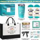 Retirement Gifts for Women 2026, Best Cool Retirement Gifts for Coworker Teacher Nurses Boss Friends Mom Grandma Retirees, Coworker Farewell Leaving Going Away Gift with 20Oz Tumbler Canvas Tote Bag