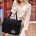 Puffer Tote Bag for Women, Lightweight Tote Handbag with Compartments, Quilted Shoulder Bag for Work Travel Sport