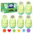UCEC Paper Punches for Crafting, Hole Punch for Kids, 1 Inch Craft Hole Punch Shapes, 6PCS Star Heart Flower Punch Kids Hole Puncher Shape Cutters for Crafts for School Crafting & DIY Projects