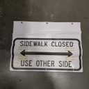 24"X12" Nonreflective Cone Bar Roll-Up Sign