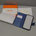 TUCCH Wallet Case for iPhone 17e, Case for iPhone 16e, Magnetic PU Leather Kickstand Flip Cover 4 Card Slot Shockproof TPU Inner Shell, [RFID Blocking] Folio Cover for iPhone 17e/16e 6.1", Light Blue