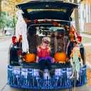 2 x 2 Pack Iridescent Fringe Float Curtain, Metallic Foil Fringe Garland Shiny Wall Hanging Drapes Tassel Foil Float for Parade Float Trailer, Outdoor Indoor Birthday Holiday Party Decoration (Royal Blue)