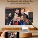 Magcubic Mini Projector with Wifi and Bluetooth, Smart Portable Projector, 260 ANSI & 2K Support, Auto Focus & Keystone, 180° Rotatable Portable Movie Proyector for Home Outdoor HY300GT