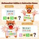 Preschool Learning Toys for Toddlers 3-5, Educational Math Counting Blocks with Fingers, Montessori STEM Sensory Board Games for Kids, for 2 3 4 Year Old Boys Girls
