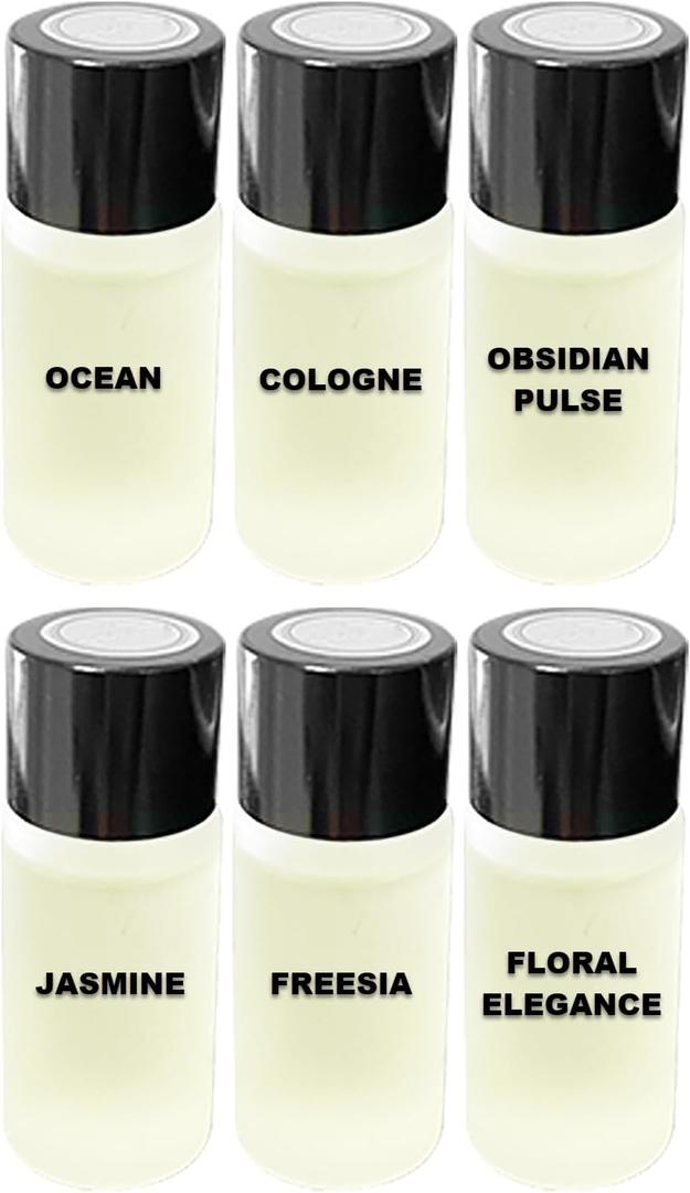 Car Air Freshener Refill Liquid Set of 6 x 10 ML - Smart Car Air Freshener Refill - Car Fragrance Refill - Car Diffuser Refill (Emotional Fragrance Collection)