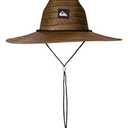 Quiksilver mens Pierside Straw Lifeguard Beach Straw Sun Hat, Dark Brown, Large-X-Large US