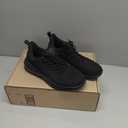 LARNMERN Men Non Slip Work Sneakers Water Resistant Food Service Zapatos Trabajo Antideslizantes Walking Shoes Waterproof Shoes Slipon, Black 10.5