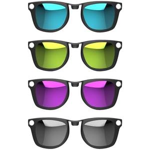 HIBLOKS 4Pcs Polarized Clip for Ray-Ban Meta Wayfarer Standard RW4006 (Size M 50-22) Smart Glasses Protect Your Eyes, Cool and Fashion (Silver, Blue, Yellow, Purple)