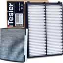 Cabin Engine Air Filter kit for Telluride (2020-2024), Santa Fe 2.0L 2.4L (2019-2020), Replaces 97133-J5000, 97133-3M000, WP10367, 28113-A9100