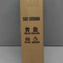 Soft Thin Gel Seat Cushion for Car Seat, Office Chair, Wheelchair, Stadium - Non-Slip Car Seat Cushions with 1 Inch Gel - Sciatica & Tailbone Pain Relief (Black)