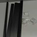 Delamu Black Cord Hider, 236in Cord Covers for 3-4 Wires on Wall, Cable Hider Wire Covers for Cords, Wire Hiders for TV on Wall, TV Cord Hider for Wall Mounted TV, 15x L15.7 W1.18 H0.6in, Black