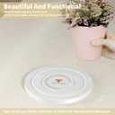 Plant Saucers for Flower Pots, 3 Pack 6 Inch Plant Pot Saucers, Round Water Catcher Drip Tray, Diatomaceous Earth, Dry Instantly, Keep Clean, Bottom Drain Plate Dish for House Plants