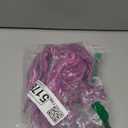 Purple Mixed Pink Wool Dreadlock Extensions 22 Inches Double Ended Hippie Single Dreads Extensions DE Ends 15 Strands Handmade Locs Extensions Reggae Style Crochet Hair for Wome