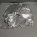 15" Silver Flower Round Placemats Set of 4 PVC Waterproof Heat-Resistant Easy Clean Table Mats 39cm Round Dining Mats
