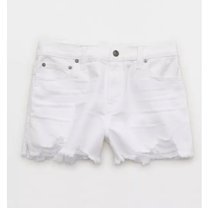 Denim Shorts, White, XL 