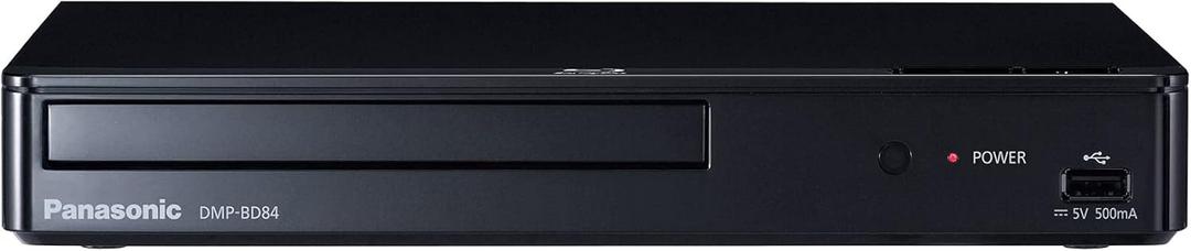 Panasonic Blue Ray Player with Full HD Picture Quality and HiRes Dolby Digital Sound, DMPBD84PK Blu Ray DVD Player, Black