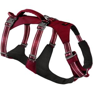 Tuff Pupper Escape Proof Dog Harness for Extra Large Dogs | No Pull Lightweight Adjustable Harness | No Escape Multifunctional Outdoor Pet Gear | Strong Durable Breathable | Secure Comfortable Fit (Crimson Red)