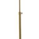 JONATHAN Y JYL6007A Lafayette 65" Adjustable Height LED Floor Lamp Modern,Minimalist,Contemporary for Bedrooms, Living Room, Office, Reading, Brass/Black