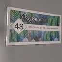 GenCrafts Watercolor Paint Palette 48 Premium Colors with Paper Pad - 2 Refillable Brush Pens - 15 Sheets of Water Color Paper