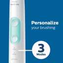 Philips Sonicare ProtectiveClean 5300 Rechargeable Electric Toothbrush, with Pressure Sensor, 3 Cleaning Modes, SmarTimer and QuadPacer, with 2 Bonus Brush Heads, Travel Case, Black, Model HX6423/34