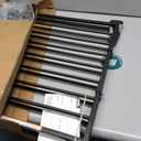 Babelio Baby Gate for Stairs, Kitchen & Doorways, No Bottom Bar| One-Handed Operation| Auto-Close| Hardware Mount (Drill Needed) Safety Dog/Pet Gate (Black - B17, 26-43" W, 28" H)