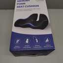 Benazcap Gel Seat Cushion for Office Chair Ergonomic Cushions-Gel & Memory Foam Coccyx Butt Pillow for Sciatica & Back Pain Relief for Long Sitting for Gaming Chair and Car Seat-Black