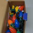 HAYATA Multi Color C9 Big Bulbs Classic Christmas Lights 50 LED 32ft Indoor Outdoor Home Yard Xmas Tree Decorations (Multi Color - 50LED)