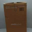 SIMPLIHOME Brook Contemporary 10 Inch Wide Metal C Side Table in White / Gold, For the Living Room and Bedroom