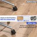 Office Chair Mat for Hardwood Floor, 36"x48" Clear Desk Chair Mat Easy Glide for Rolling Chair, Heavy Duty Vinyl Floor Protector Mat for Home or Office, Easy Clean and Flat Without Curling, 36"×48" Rectangle with Lip