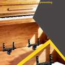 Heavy-Duty Piano Dolly for Moving, Piano Dollies Come with 360° Swivel Casters, Piano Moving Dolly is Suitable for Transporting Pianos in Homes, Schools, Concert Halls, and Public Squares-2Pcs