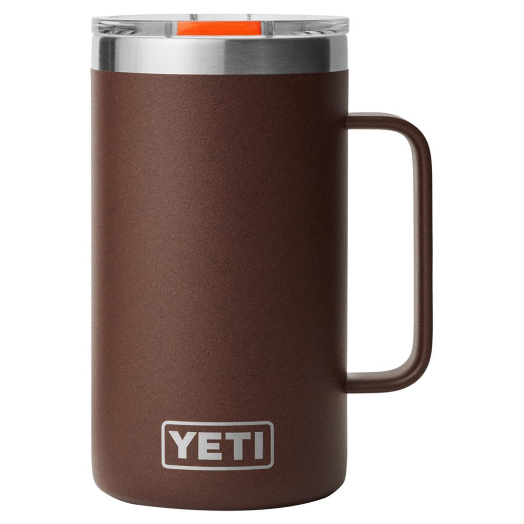 YETI Rambler 24 oz Mug, Vacuum Insulated, Stainless Steel with MagSlider Lid, Brown