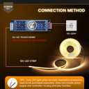 3 x KSIBNW LED Strip Lights Warm White 3000K,5M 12V COB Led Strip Lights 16.4ft LED Tape Light 8mm Width Flexible CRI90+ Uniform Dotless for Bedroom Cabinet Kitchen(Power Supply Not Included)