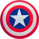 SUIT YOURSELF Captain America Shield for Adults, Marvel Comics, 24 Diameter, Plastic with Adjustable Hand Grips, One Size