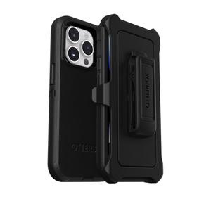 OtterBox iPhone 16 Pro Max Defender Series Case - Black, Rugged & Durable, with Port Protection, Includes Holster Clip Kickstand