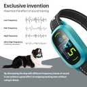 FAFAFROG Dog Bark Collar, Rechargeable Smart Collar, Anti Barking Training Collar with 5 Adjustable Sensitivity Beep Vibration, Bark Collar for Large Medium Small Dogs (Clear)