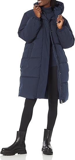 Amazon Essentials Women's Oversized Long Puffer Jacket, Navy, 5X