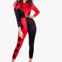 fun shack Jester Costume Women, Harlequin Costume Women, Jester Halloween Costumes for Women, Harlequin Clown Costume Women, XS