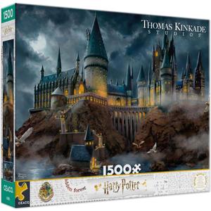 Ceaco Harry Potter Hogwarts Castle Jigsaw Puzzle  1500 Piece Puzzle for Adults, Thomas Kinkade Studios Fantasy Art