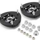 Bevinsee Adjustable Front Camber Plates Compatible with VW Golf MK7 Black
