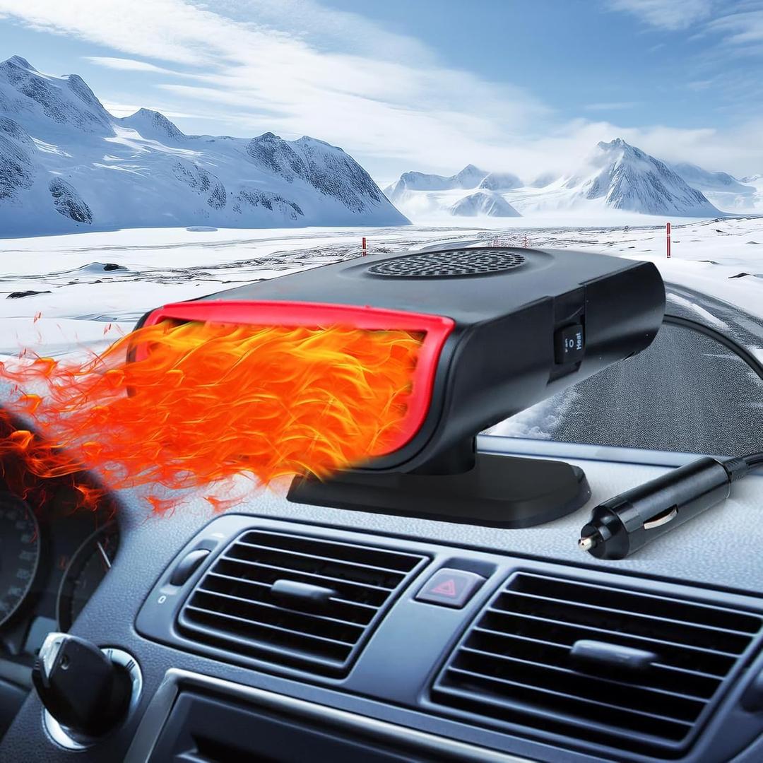 Portable Car Heater For Vehicle 12V: That Plugs Into Cigarette Lighter Window Windshield Defroster Calefacción Portátil Calentón Calentador Para Carro Utv Truck 12 Volt Cab Space Warmer In Winter